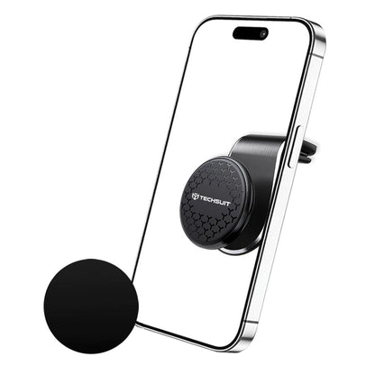 Magnetický auto držiak Techsuit S8, Univerzálny, Strieborný