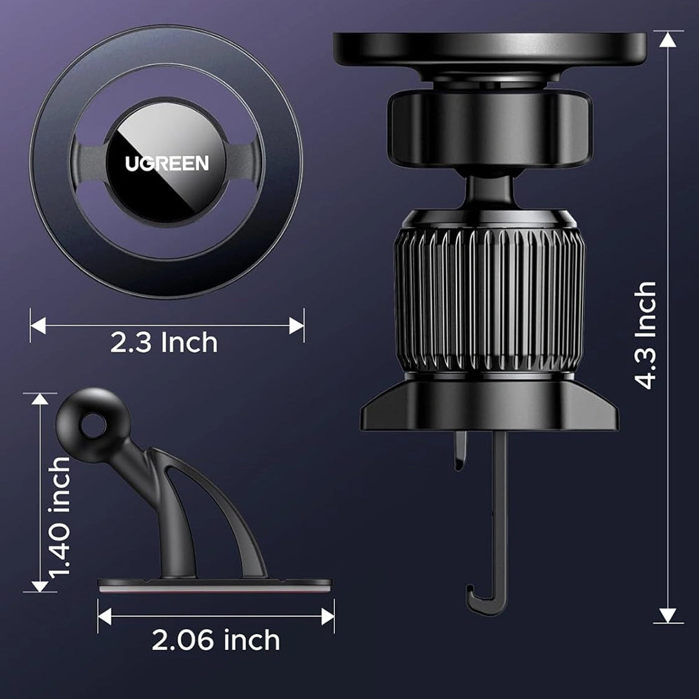 Magnetický Auto Držiak UGREEN LP986 (85397), Univerzálny, Čierny