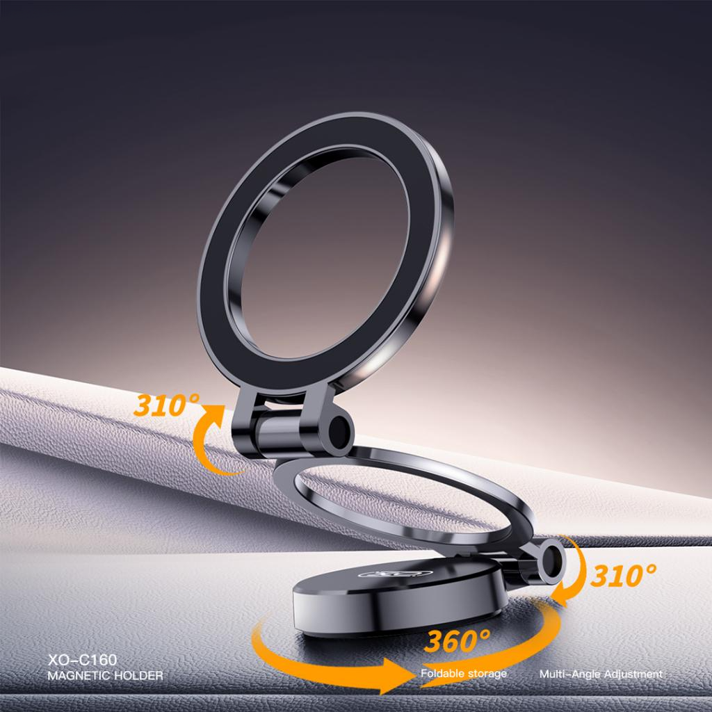 Magnetický držiak do auta XO Design C160, univerzálny, čierny