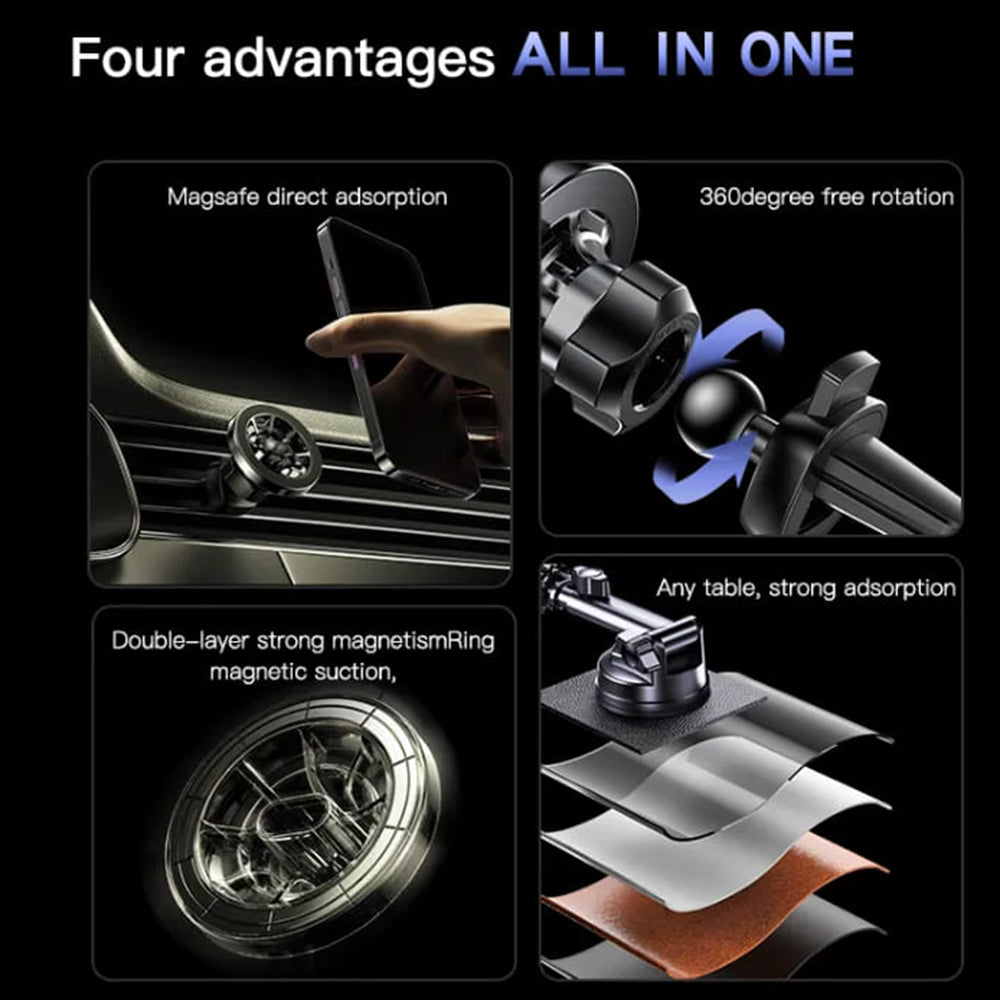 Magnetický Auto Držiak Yesido C158, Univerzálny, Čierny