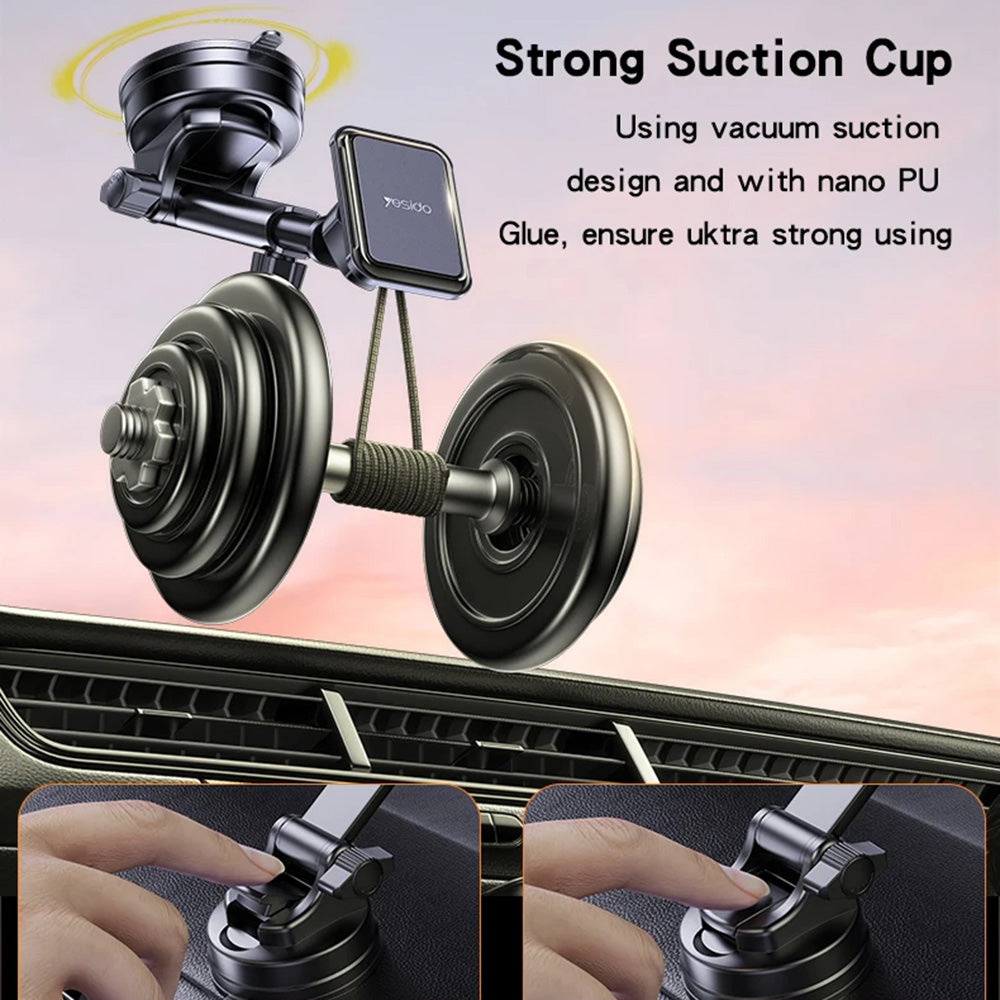 Magnetický držiak do auta Yesido C263, Univerzálny, Čierny