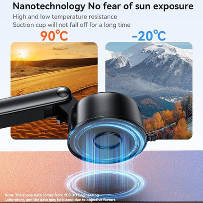 Magnetický držiak do auta Yesido C266, Univerzálny, Čierny