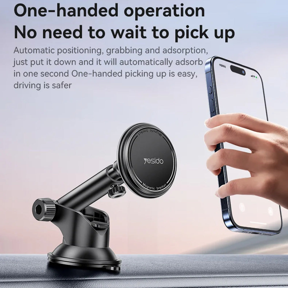 Yesido C269 Magnetic Car Holder, Universal, Black