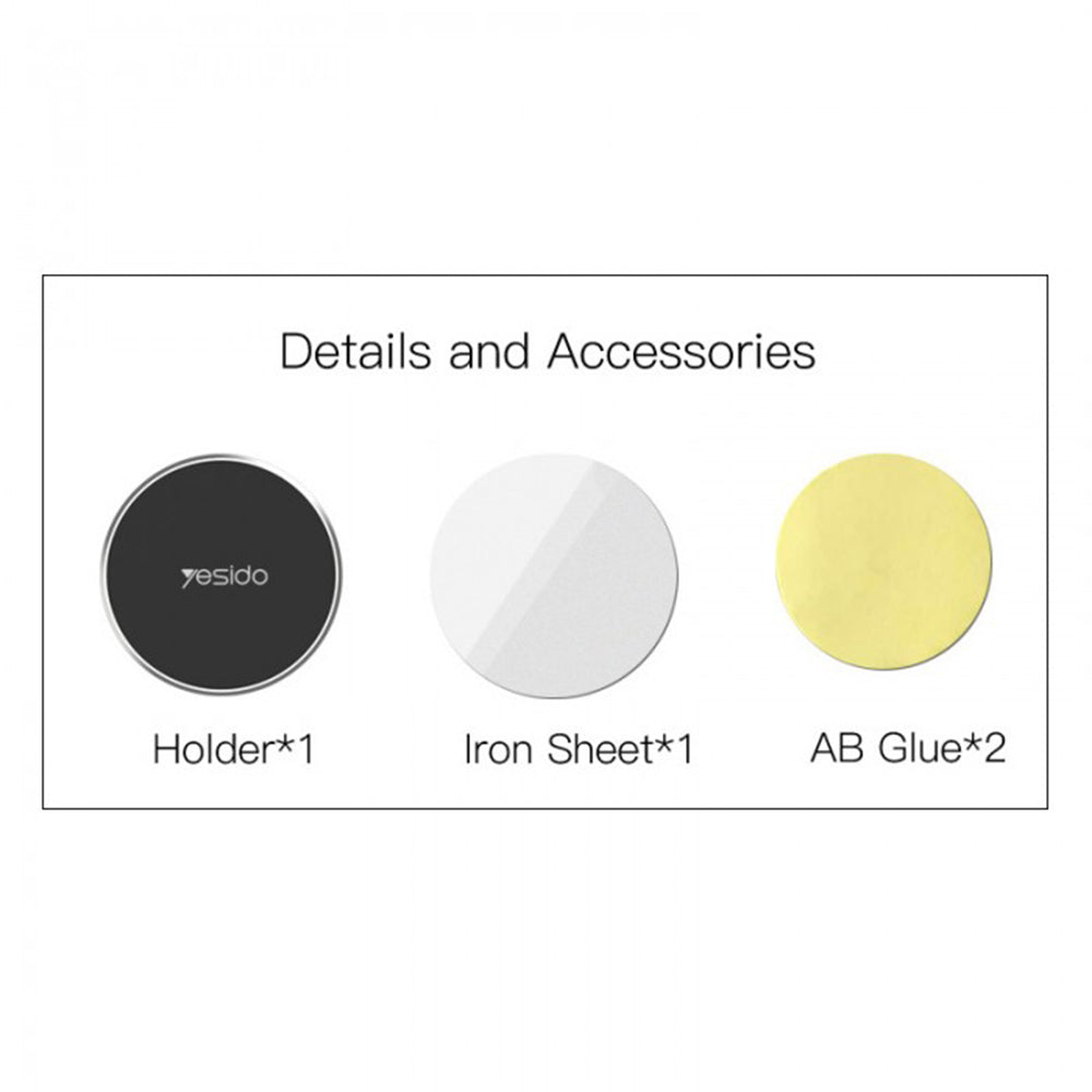 Magnetický Auto Držiak Yesido C38, Univerzálny, Čierny