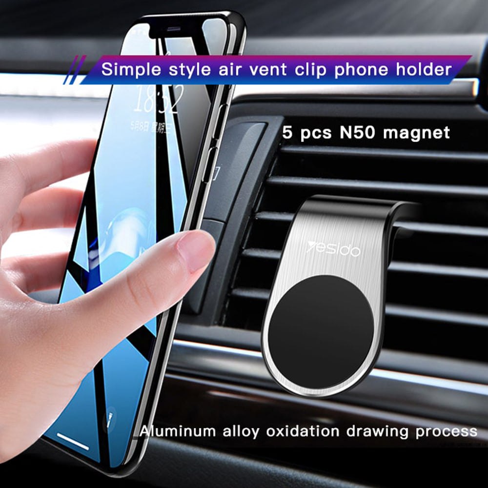 Magnetický Auto Držiak Yesido C64, Univerzálny, Čierny