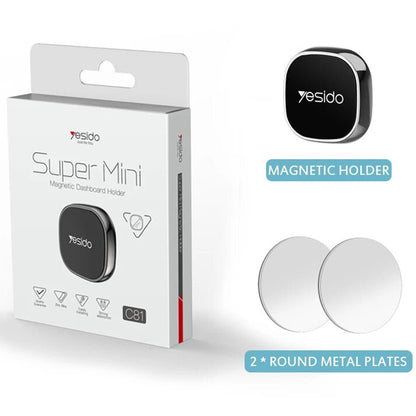 Magnetický auto držiak Yesido C81, Univerzálny, Sivý