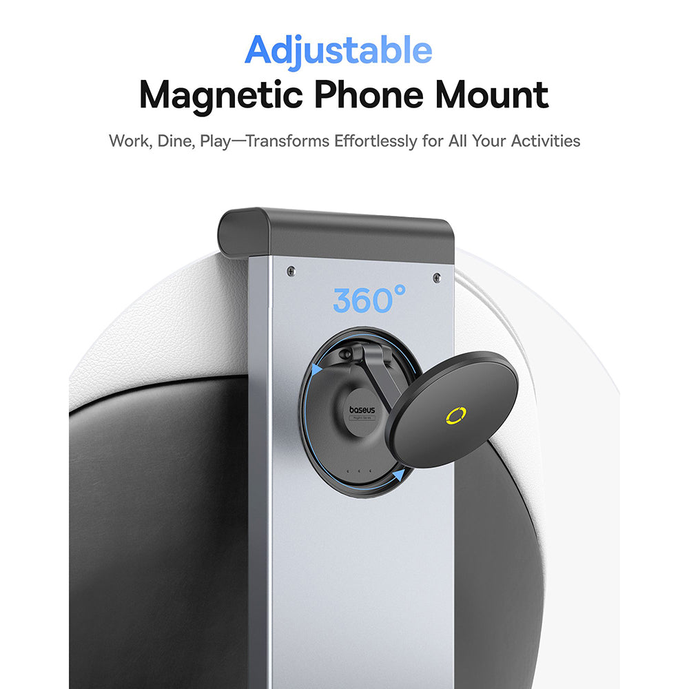 Magnetický držiak na opierku hlavy do auta Baseus MagPro II, Univerzálny, Čierny C40272901121-00