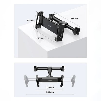Auto držiak na opierku hlavy UGREEN LP160 (60108), 4.7inch - 12.9inch, čierny