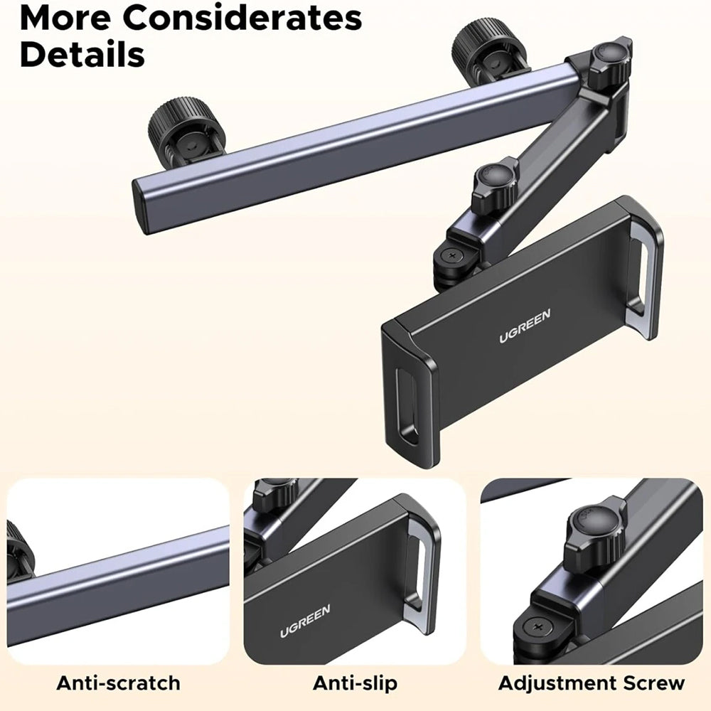 Auto držiak na opierku hlavy UGREEN LP904 (55443), 4.7inch - 9.8inch, čierny