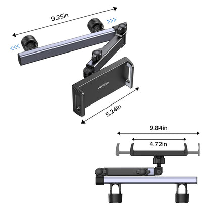 Auto držiak na opierku hlavy UGREEN LP904 (55443), 4.7inch - 9.8inch, čierny
