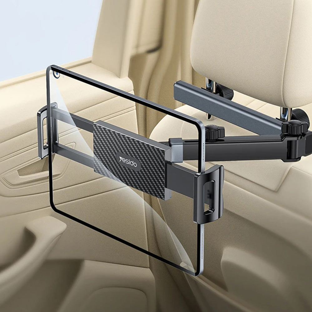 Auto držiak na opierku hlavy Yesido C294 pre telefón / tablet, 4.7inch - 13inch, čierny
