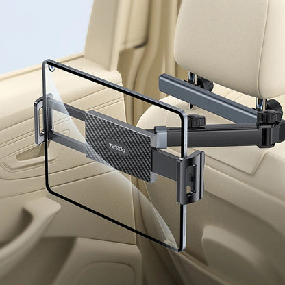 Auto držiak na opierku hlavy Yesido C294 pre telefón / tablet, 4.7inch - 13inch, čierny