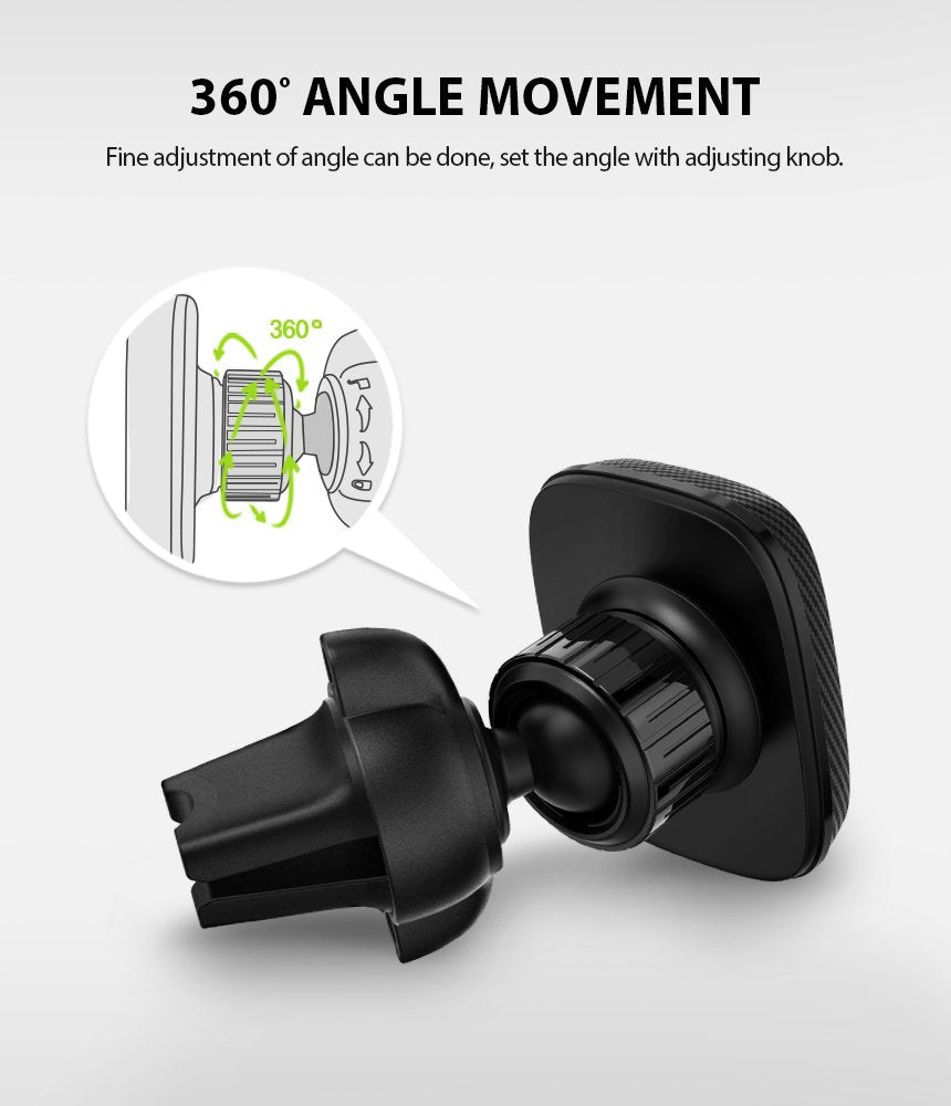 Magnetický držiak do auta Ringke Power Clip, univerzálny, čierny