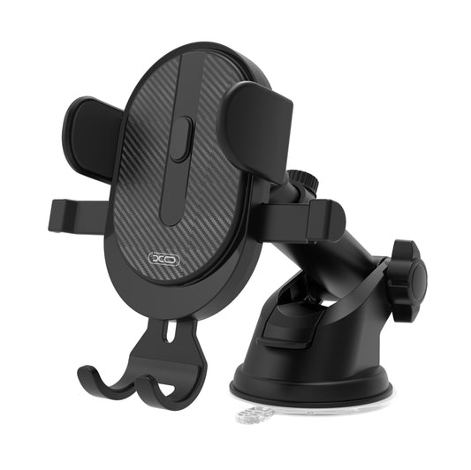 Auto držiak XO Design C60 2v1, 4inch - 6inch, Čierny