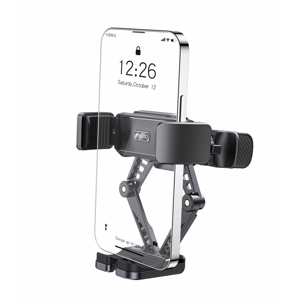 Auto držiak Yesido C166, 4.7inch - 7inch, Čierny