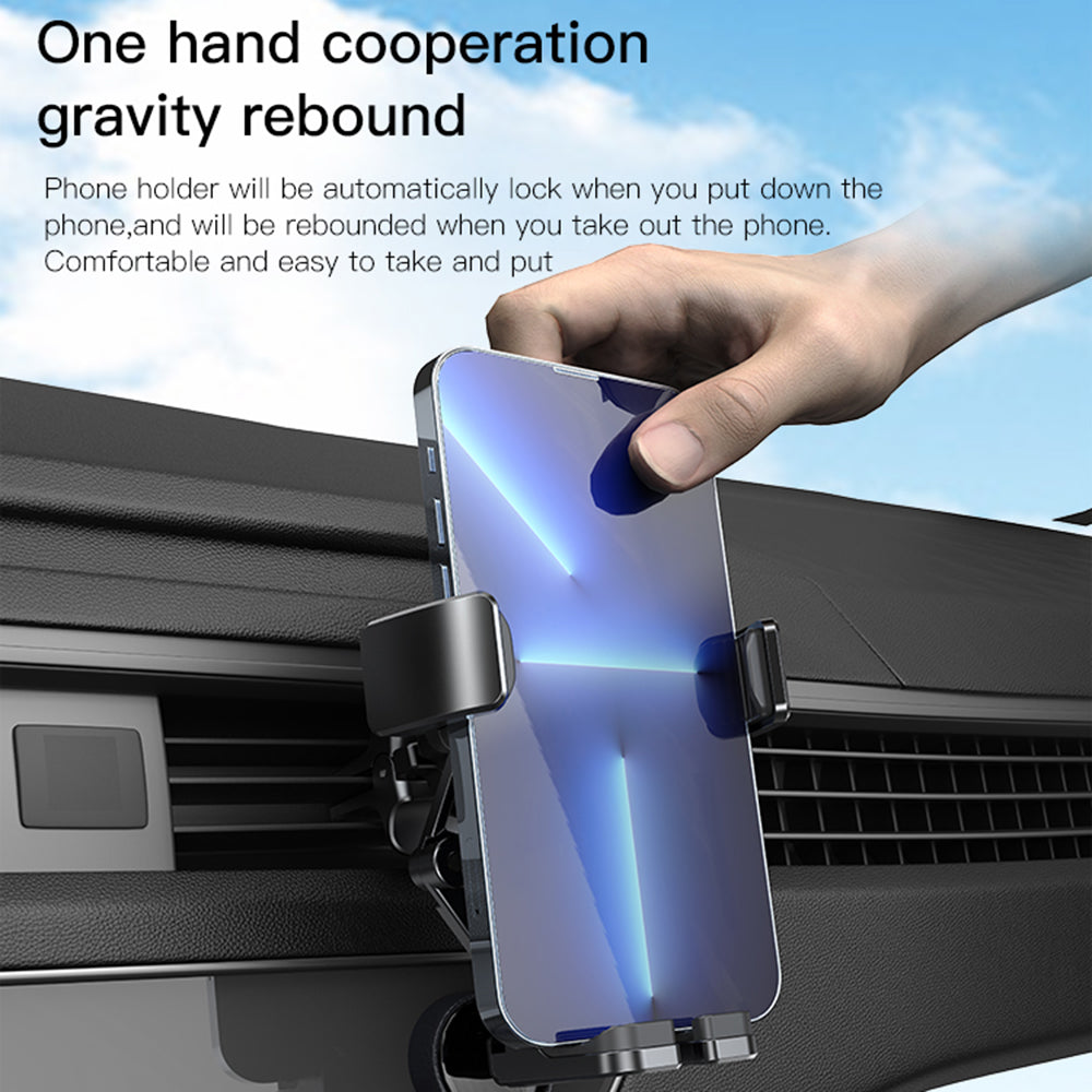 Auto držiak Yesido C166, 4.7inch - 7inch, Čierny