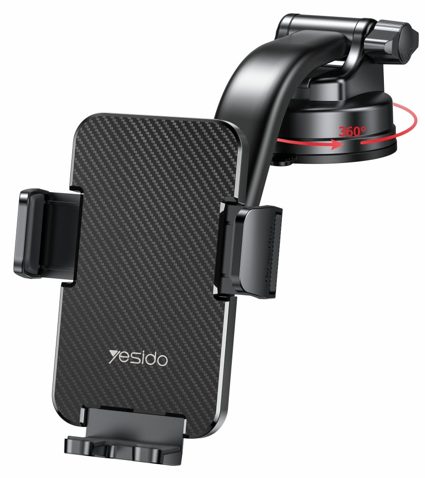 Auto držiak Yesido C172, 4inch - 7inch, Čierny