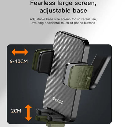 Auto držiak Yesido C172, 4inch - 7inch, Čierny