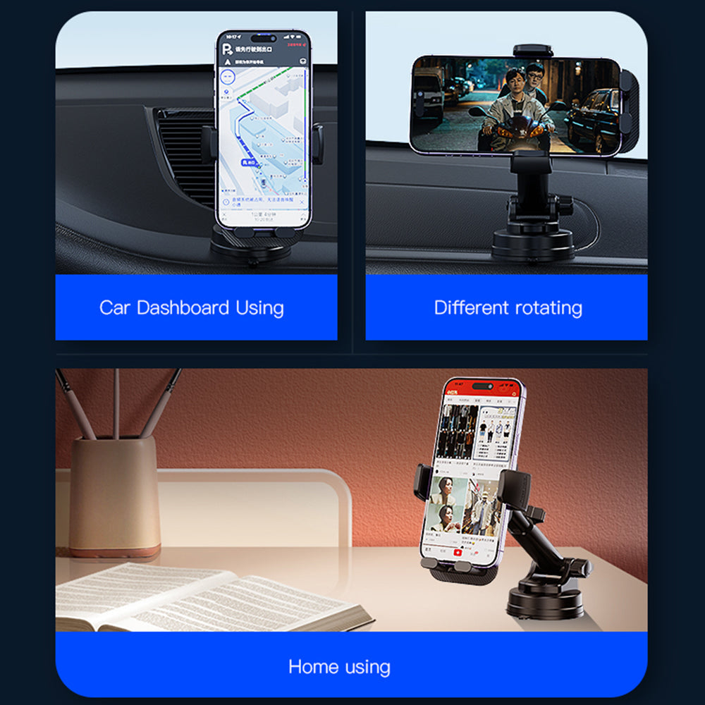 Auto držiak Yesido C174, 4inch - 6.7inch, Čierny