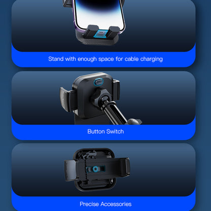 Auto držiak Yesido C174, 4inch - 6.7inch, Čierny