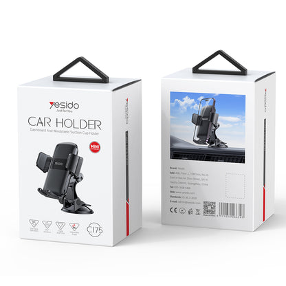 Auto držiak Yesido C175, 4.7inch - 7.2inch, Čierny