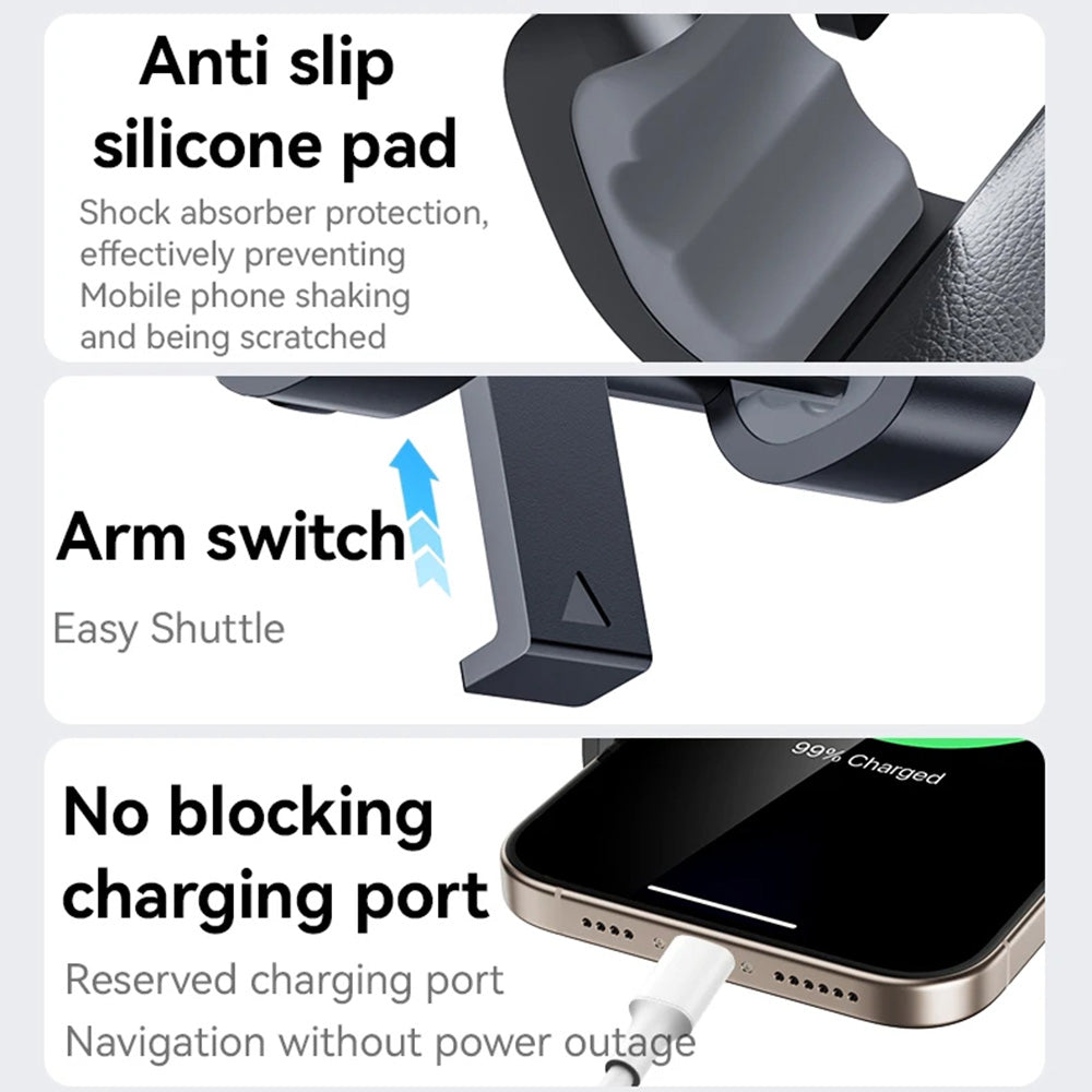 Auto držiak Yesido C240, Univerzálny, Čierny