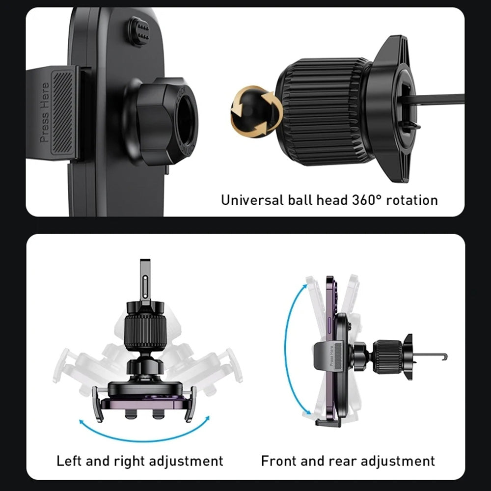 Auto držiak Yesido C241, 4.7inch - 7.2inch, Čierny