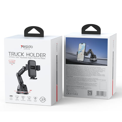 Auto držiak Yesido C275, 4.7inch - 7.2inch, Čierny