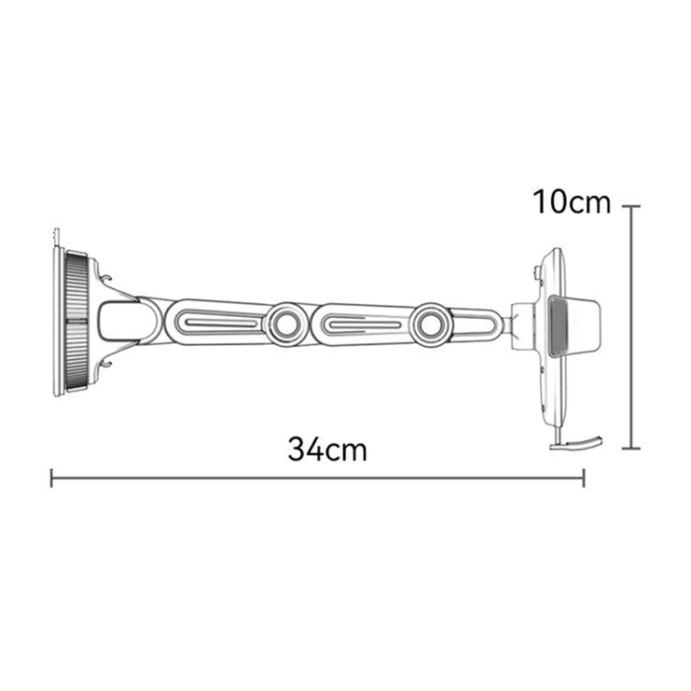 Auto držiak Yesido C275, 4.7inch - 7.2inch, Čierny