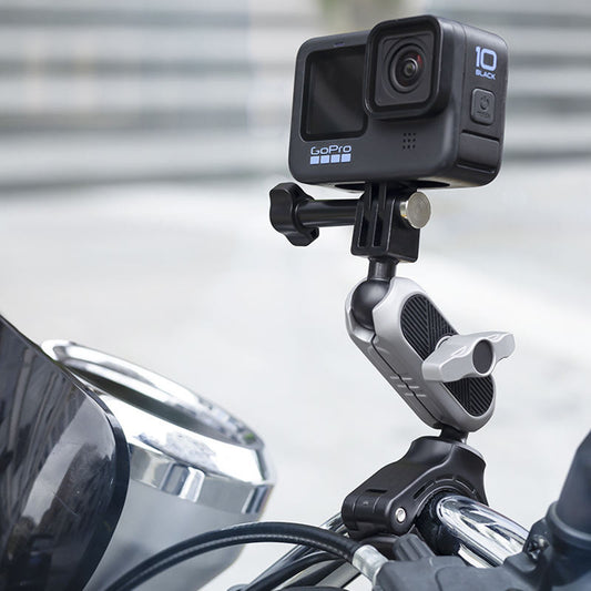 Držiak na bicykel pre športovú kameru Techsuit JX-008 pre GoPro, sivý