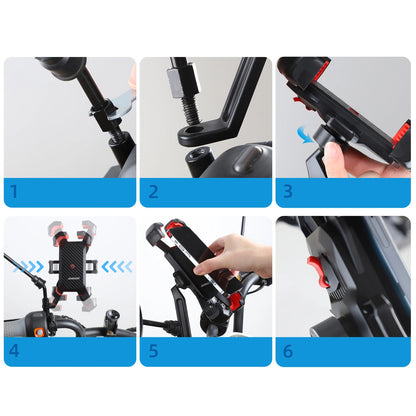Držiak na bicykel Joyroom JR-ZS288-m, 4.7inch - 7inch, čierny