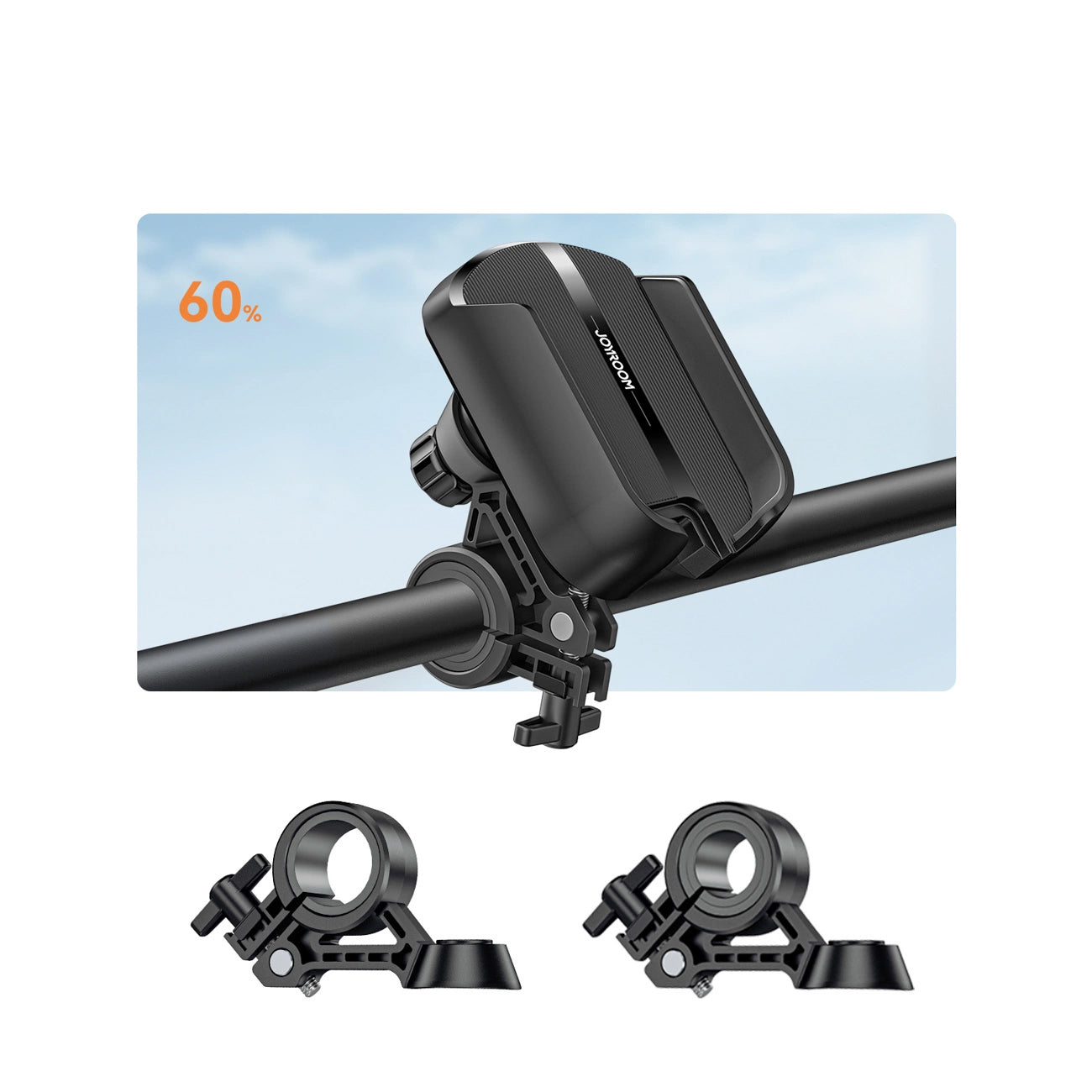 Držiak na bicykel motocykel Joyroom JR-ZS431, 4.7inch - 7inch, čierny