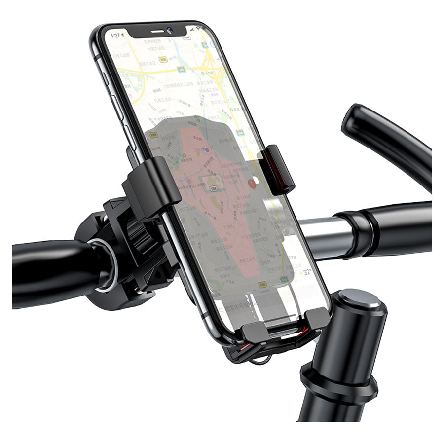 Držiak na bicykel a motorku HOCO CA73, 4,5 palca - 7 palcov, čierno-červený