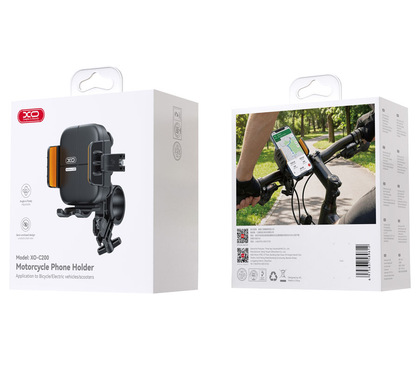 Držiak na bicykel a motorku XO Design C200, 4,5 palca - 7 palcov, čierny