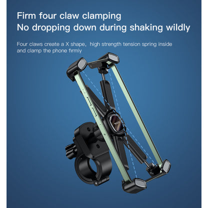 Držiak na bicykel Yesido C191, 4.5inch - 6.8inch, Čierny