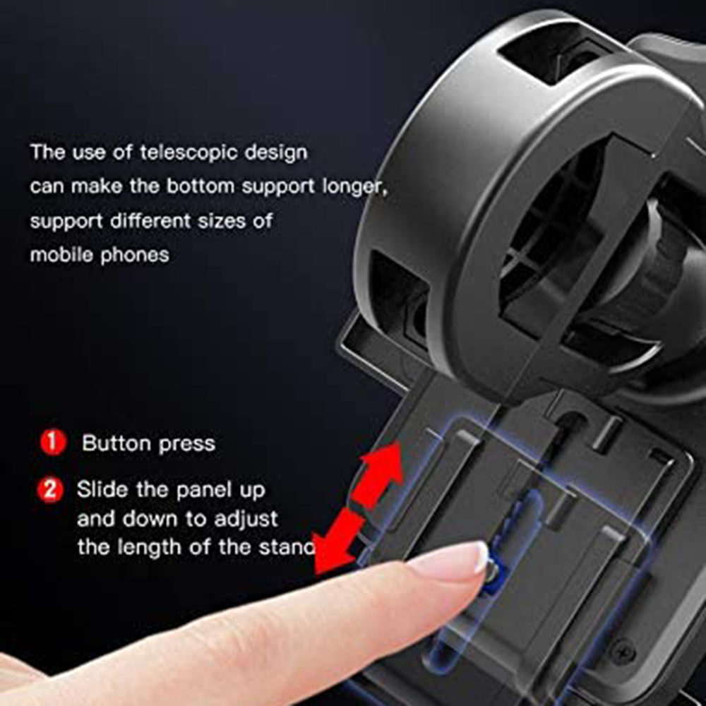 Držiak na bicykel Yesido C94, 4inch - 6.5inch, čierny