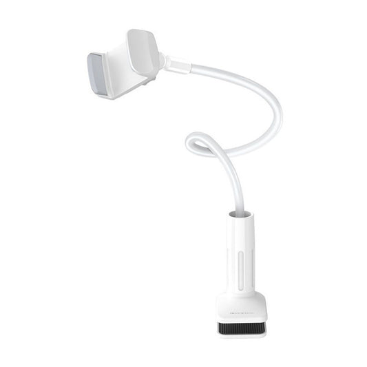 Stojan na stôl Borofone BH23 Bright Shell, 4,5 palca - 6,5 palca, biely