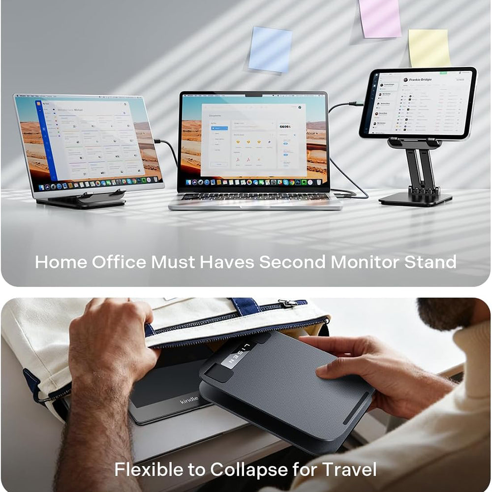 Stolový stojan Lisen pre telefón / tablet, 4inch - 15.9inch, čierny YL0424080007