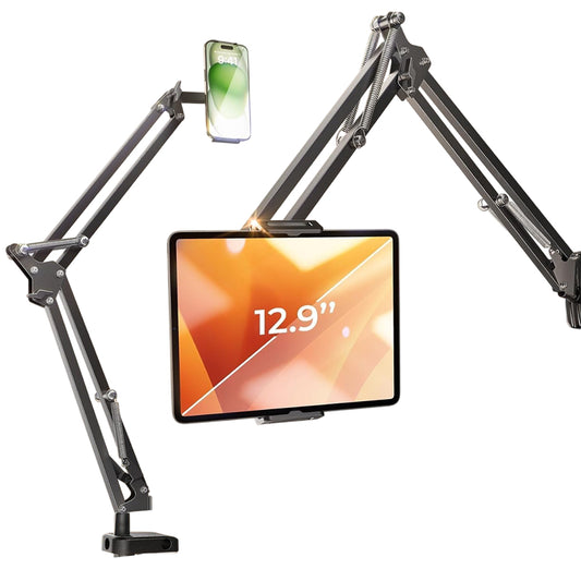 Stojan na stôl Lisen pre telefón / tablet, 4.7inch - 12.9inch, čierny YL0223060007