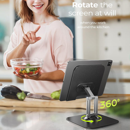 Stojan na stôl Lisen Q18 pre telefón / tablet, 4.7inch - 12.9inch, čierny YL0423120002