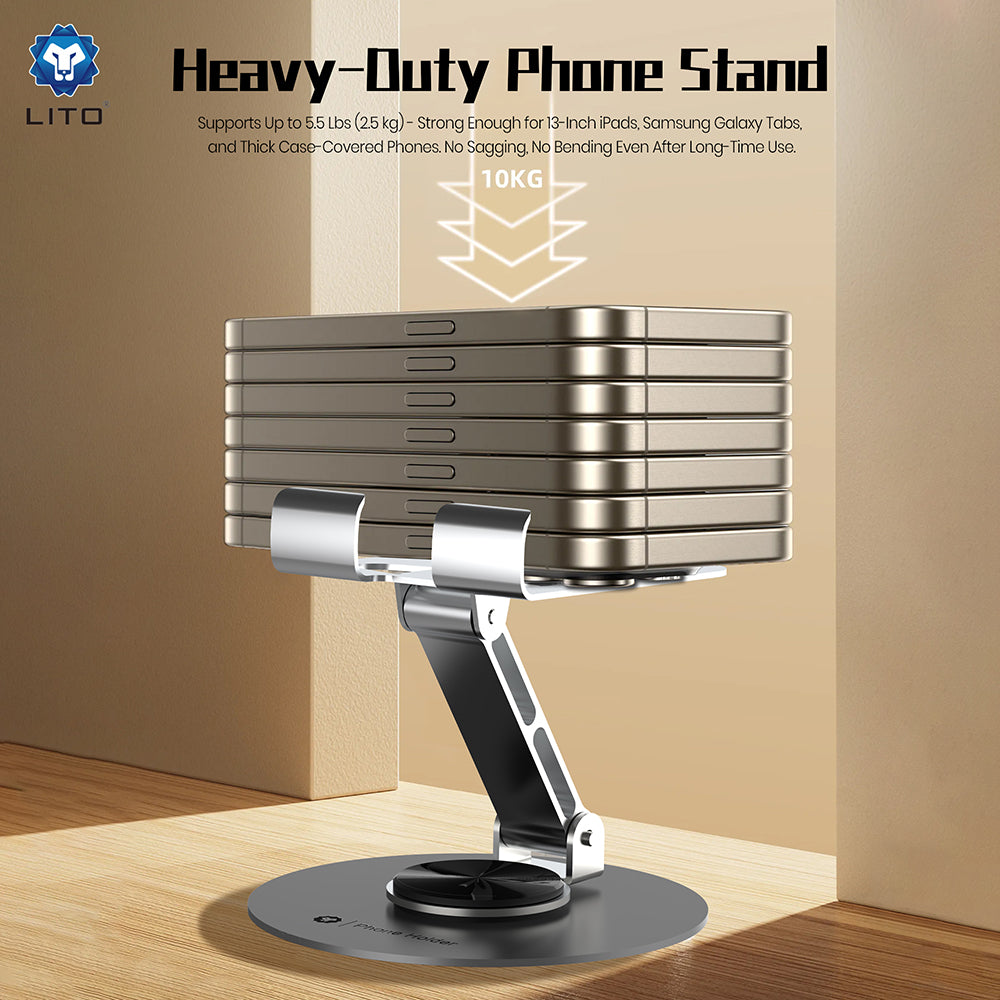 Lito LT-H01 Desk Stand, Universal, Grey