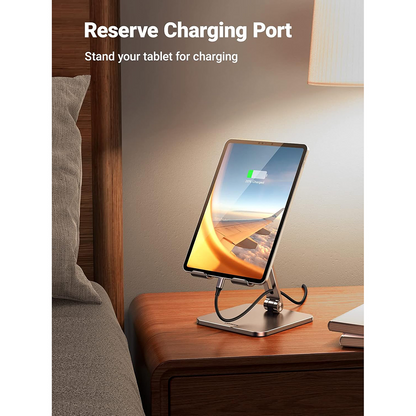 Stojan na stôl UGREEN LP134 pre telefón / tablet, 6,1 palca - 12,9 palca, sivý, znovu zabalený
