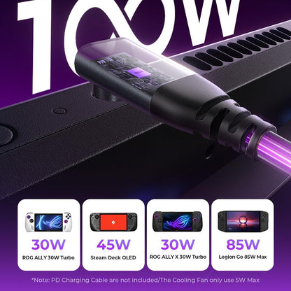 Hub Support with Cooler Lisen S1 for ROG / Lenovo / Razer / Aya / Logitech / Onexplayer Series, Black YL0423110005