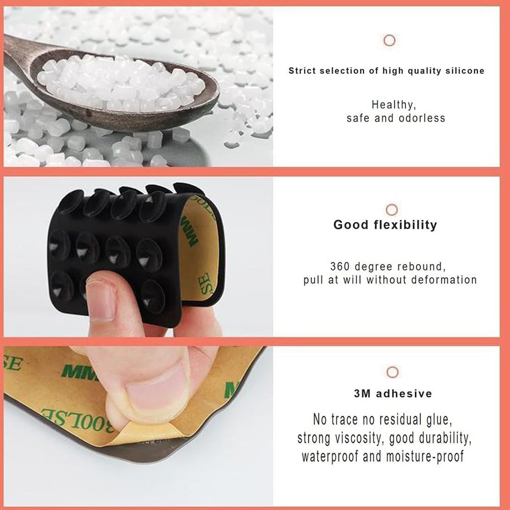 Techsuit SB-PAD Suction Cup Holder, Black