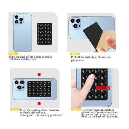 Držiak s prísavkami Techsuit SC-PAD2, Čierny