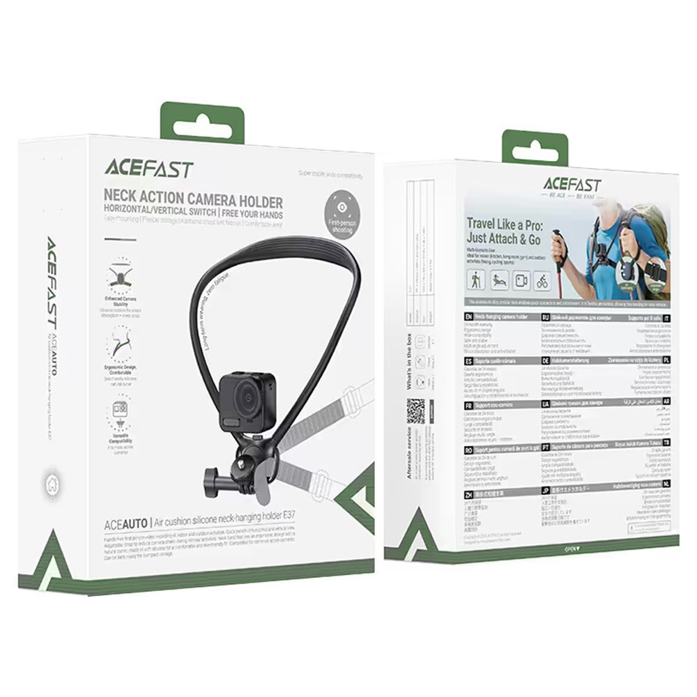 Acefast E37 Neck Support for Sports Camera, Black