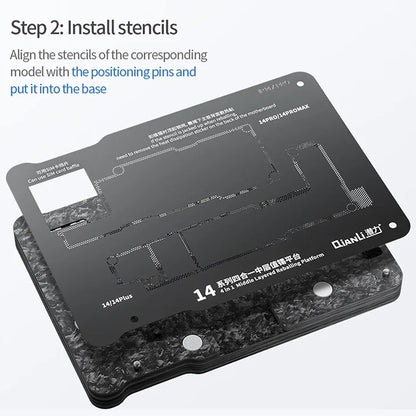 Magnetický pracovný držiak PCB QIANLI pre Apple iPhone 15 Series
