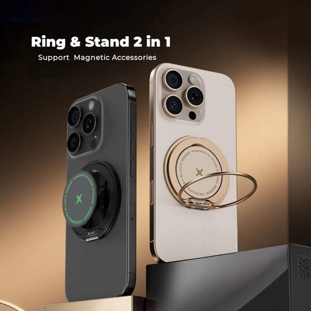 Podpora prsteňa Blueo Slim, Čierna