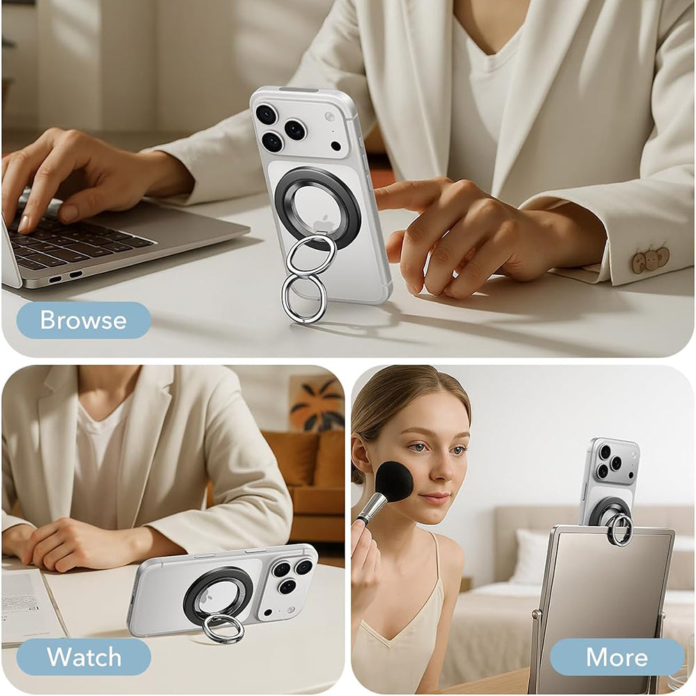 Držiak na prsteň ESR HaloLock, čierny