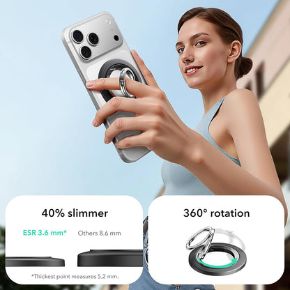 Držiak na prsteň ESR HaloLock, čierny